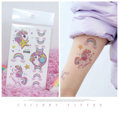 Cartoon Glitter Tattoo Stickers