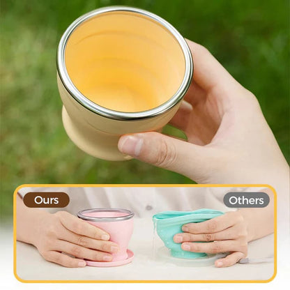 🌈Macaron Foldable Silicone Cup – Food-Grade & Heat-Resistant, Collapsible & Portable Travel Cup for Outdoor & Daily Use