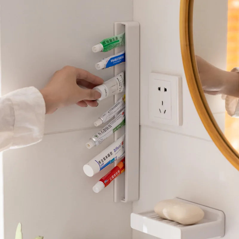 Toothpaste Clip – No-Drill Wall Mount with Squeezer