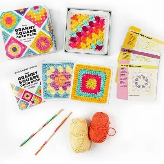 Granny Square Instructional Card Set
