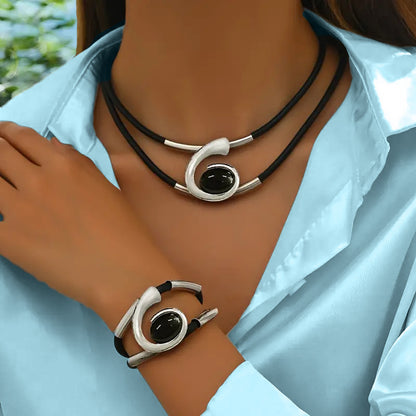 Bohemian Vintage Necklace and Bracelet Set