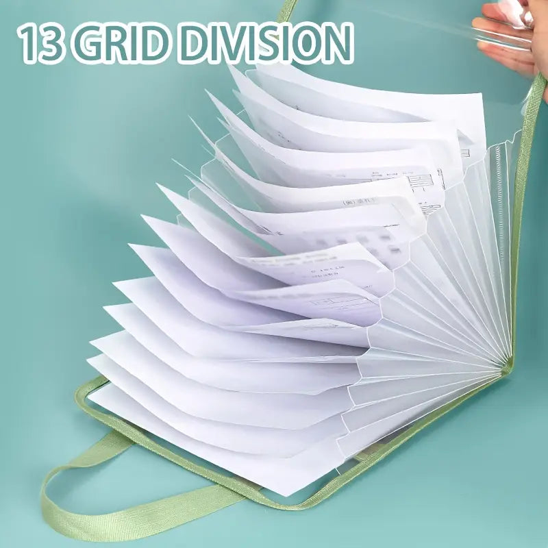 13 Pockets Document Organizer Portable File Bag