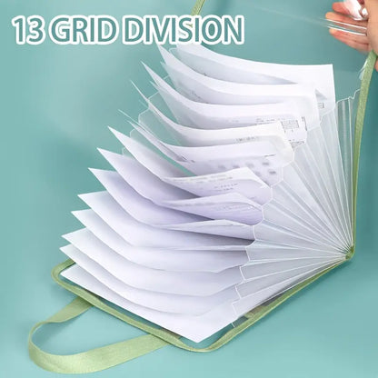 13 Pockets Document Organizer Portable File Bag