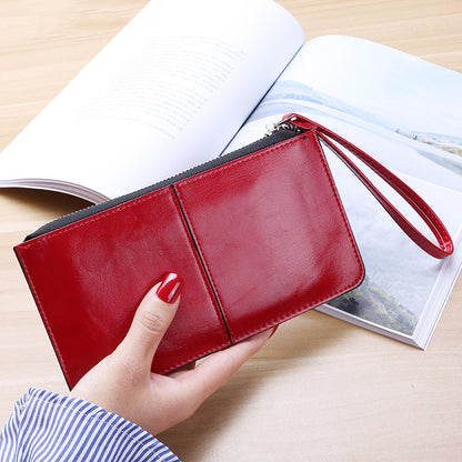 👛Large Capacity Zipper Wallet – Multi-Card Slots, Holds Phone, Cash & ID, All-in-One for Daily Outings