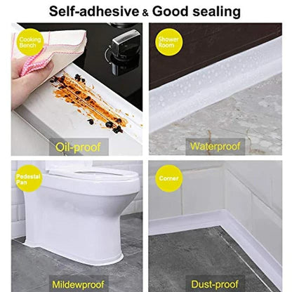 🚿Waterproof & Anti-Mold Self-Adhesive Tape – Universal for Bathroom & Kitchen, Seals Gaps