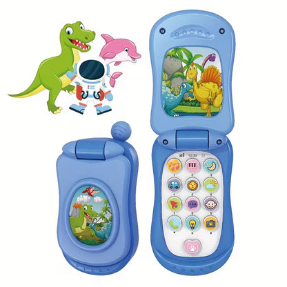 Fun Cartoon Music Flip Phone Toy