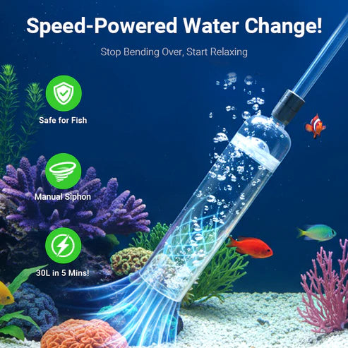 Aquarium Vacuum Cleaner with Siphon