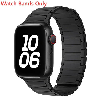 Silicone Magnetic Loop Watch Band For Apple Watch