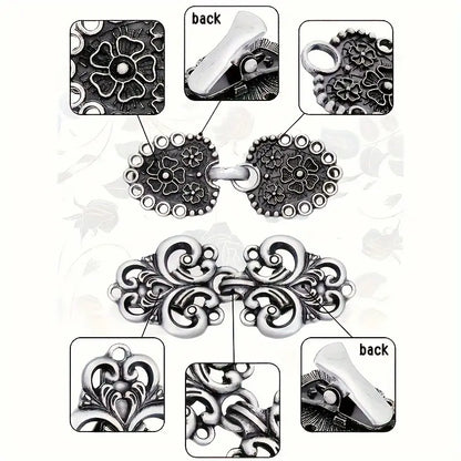 Vintage Swirl Sweater Clips for Scarves, Shawls, and Dress Shirts