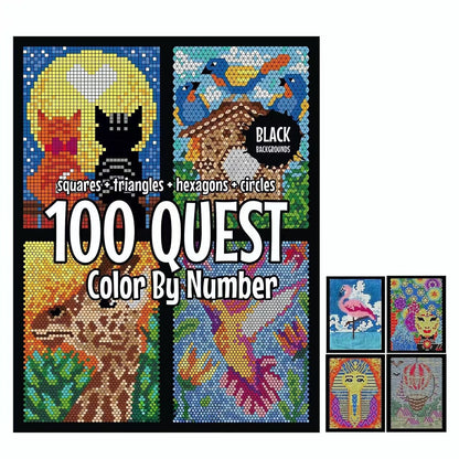 100 QUEST Color by Numbers Book