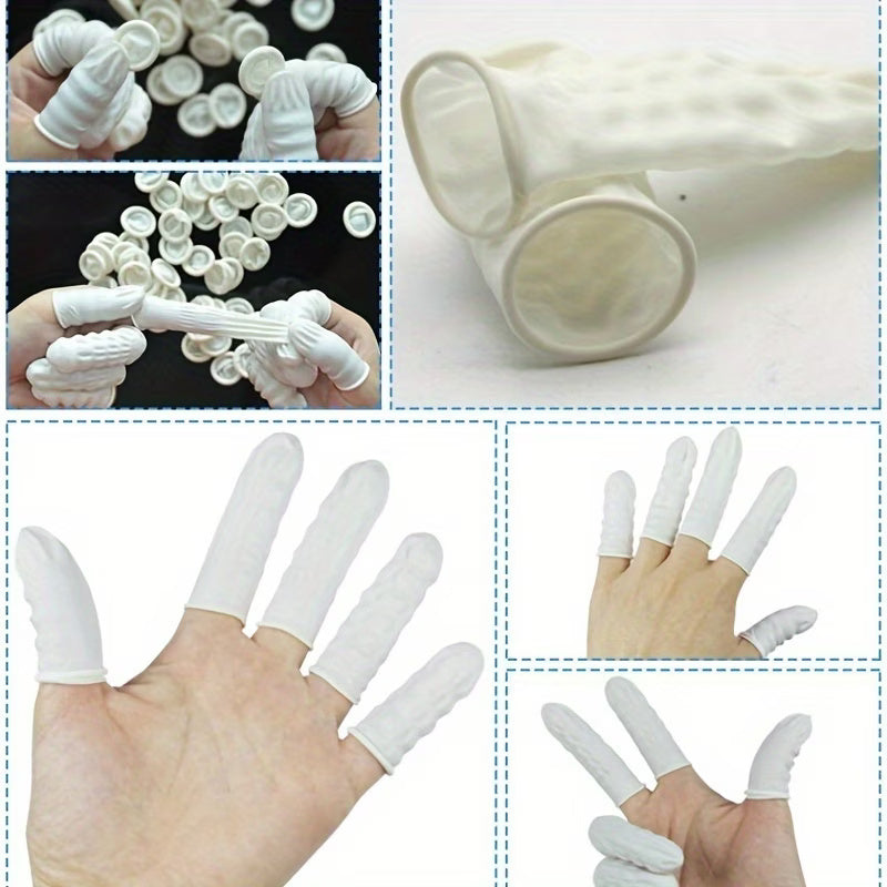 50pcs Silicone Finger Cots | Durable & Reusable,Anti-Static Finger Protectors