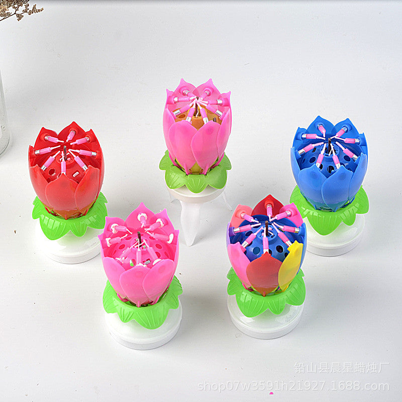 Magic Flower Musical Birthday Candle