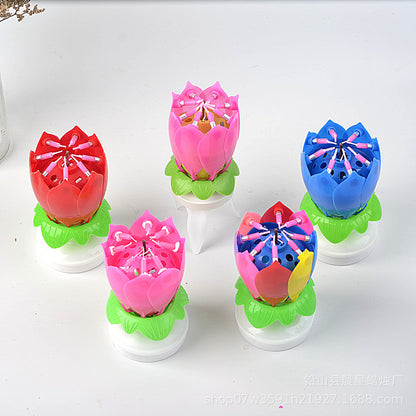 Magic Flower Musical Birthday Candle