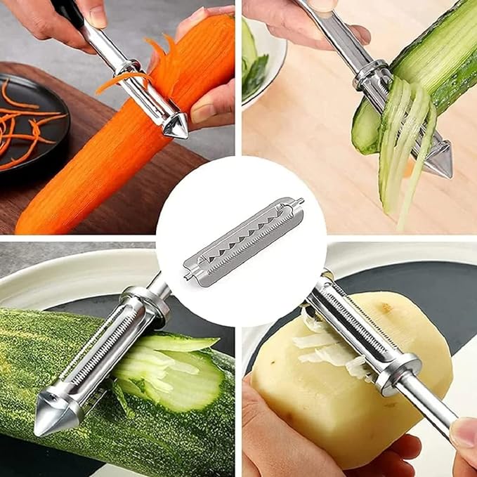 Stainless Steel Multifunctional Veggie Peeler