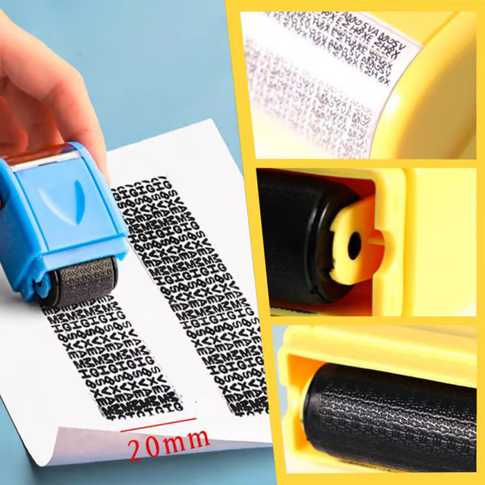 Privacy Protection Security Roller Stamp — Address & Billing Info Blocker
