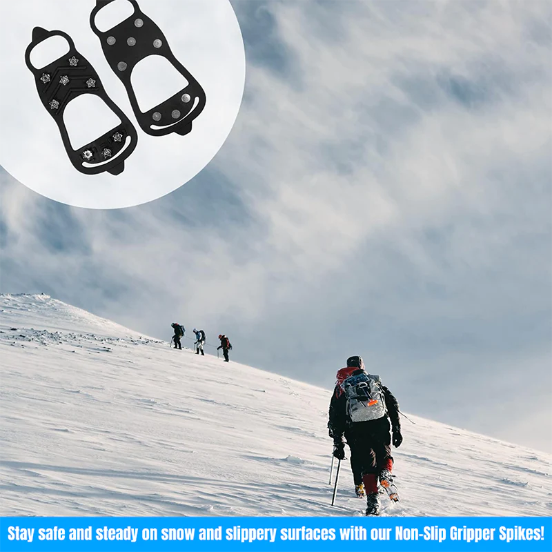 Outdoor Anti-Slip Crampons for Hiking Boots & Shoes