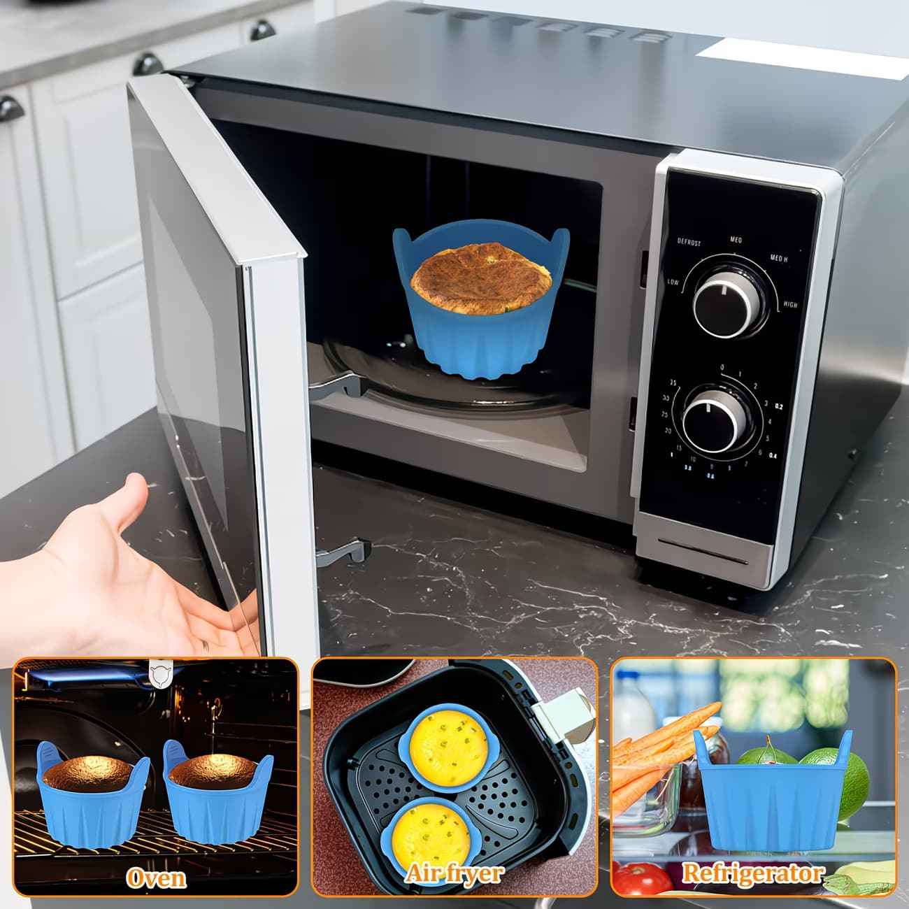 Non-Stick Baking Molds for Air Fryers and Steaming