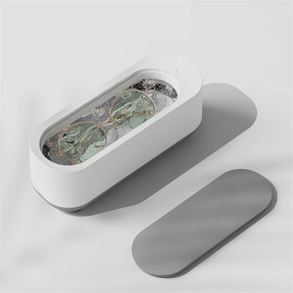 Mini Ultrasonic Eyeglass Cleaner – Portable, Also for Jewelry & Watches