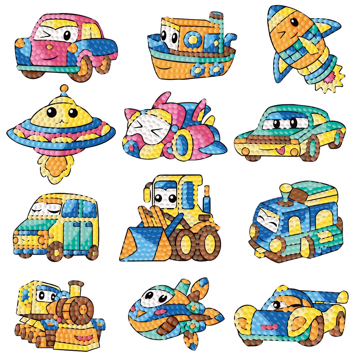 Children's DIY free stick cartoon diamond painting
