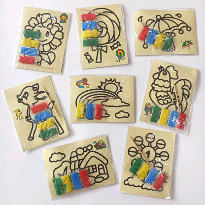 [10 PCS] Kids’ Creative DIY Sand Painting Kit