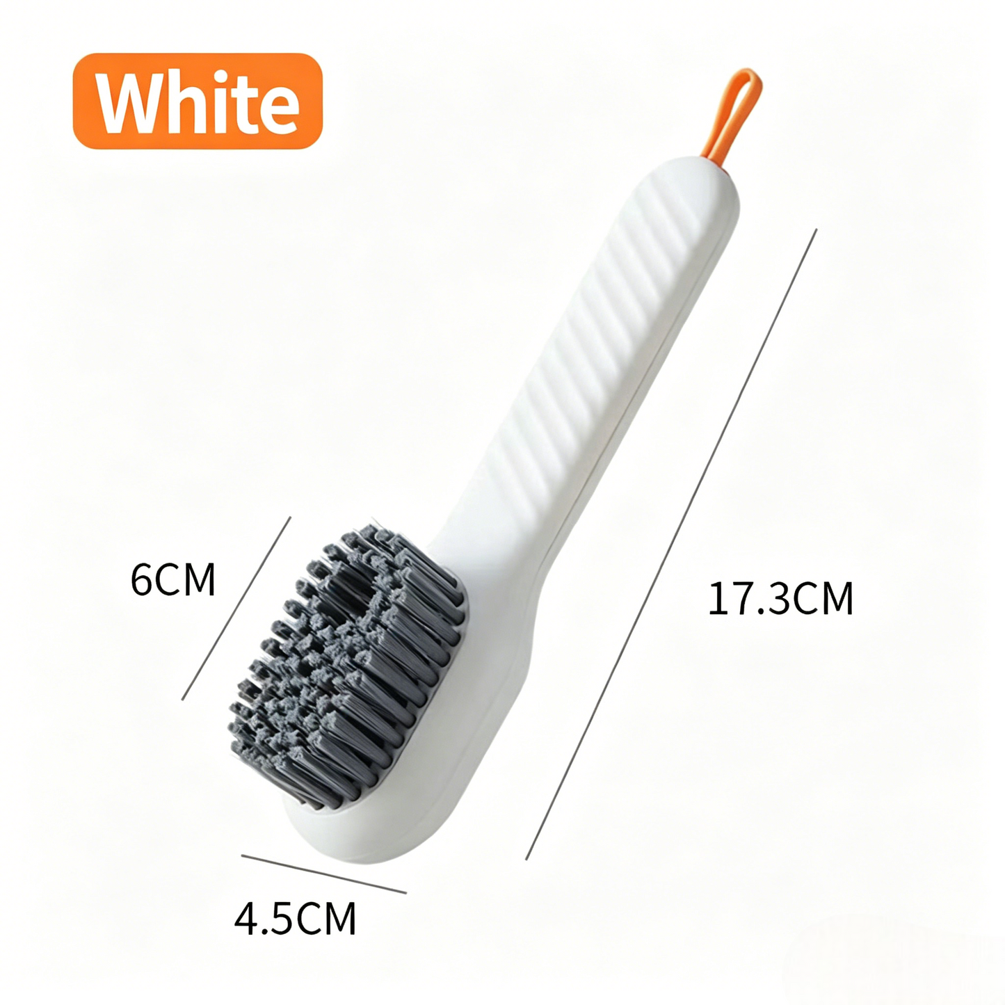 (Pack of 2)Press-to-Dispense Scrubbing Brush – Refillable & No Mess