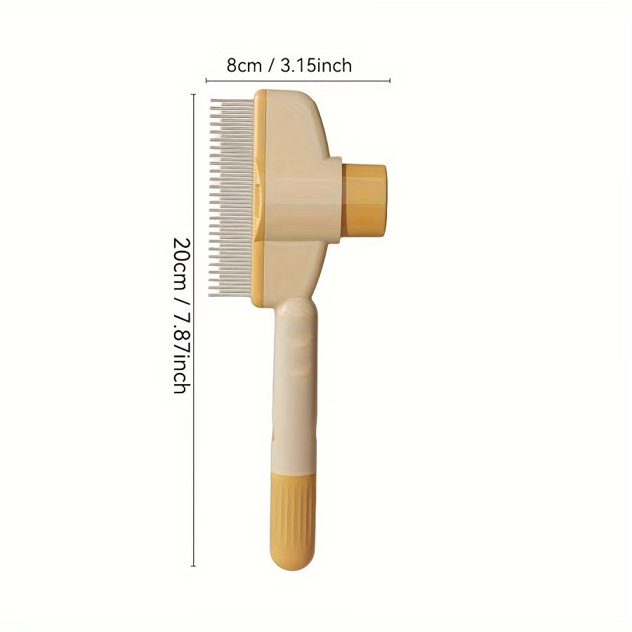 Portable Self-Cleaning Pet Brush – Comfortable Grooming Comb for Cats, Dogs & Small Pets
