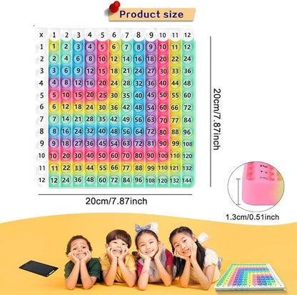 12x12 Multiplication Table Board Game – Portable Math Practice and Learning Toy for Kids