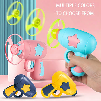 🐱Interactive LED Flying Disc Launcher – Disc & Spinning Top 2-in-1, for Cats & Dogs