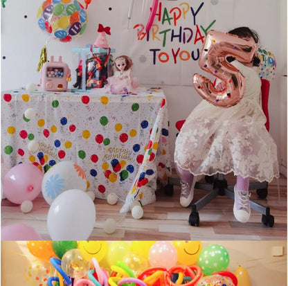 4 Pcs Disposable Tablecloth for Party, Wedding, Picnic & Event Decoration