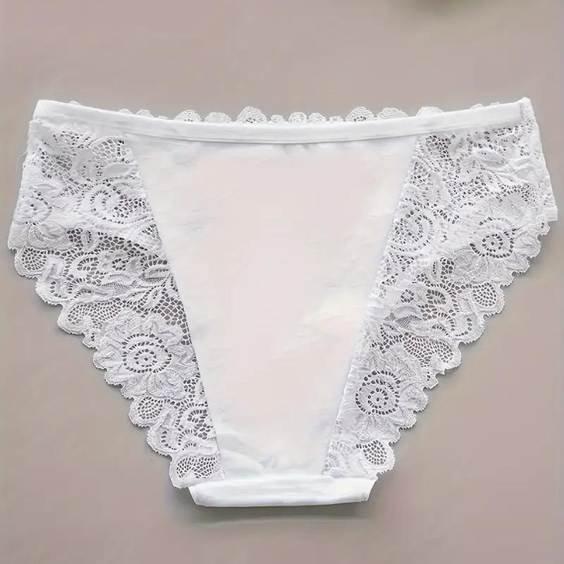 4pcs Women'S Floral Lace Underwear