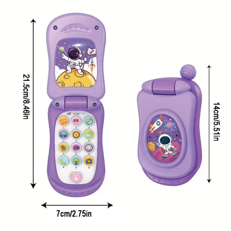 Fun Cartoon Music Flip Phone Toy