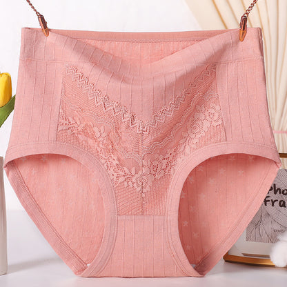 High-Waist Shaping Plus-Size Lace Panties