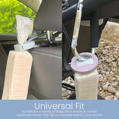 Food bag sealing clips