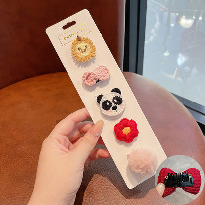 Baby Fetal Hair Clip 5pcs –Sweat-Absorbing & Breathable | Cute Hair Accessory