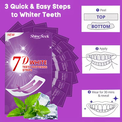 Purple Teeth Strips Daily Travel Use Teeth Whitening Strips