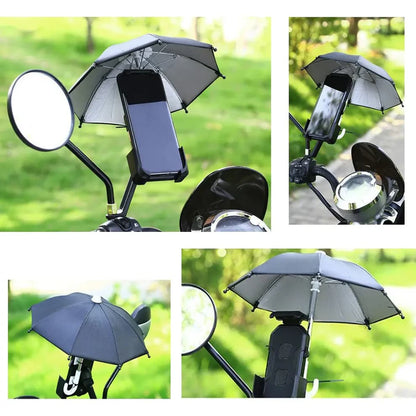 Universal Adjustable Phone Umbrella & Suction Cup Stand – Sun & Rain Protection, Sturdy Suction Mount for Outdoor Use