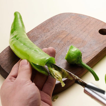 🌶️Chili & Pepper Seed Remover – Quick Seed Removal for Curry Prep, No Mess, Save Time in the Kitchen