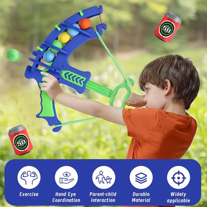 Colorful Archery Shooting Toy Set with EVA Foam Ball Launcher