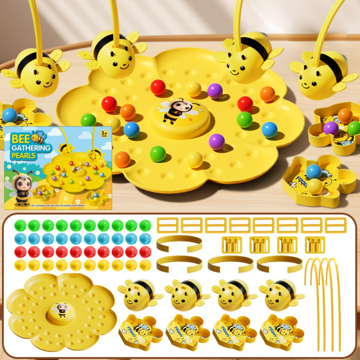 Bee Honey Collecting Fishing Game, Children's Board Game Toy