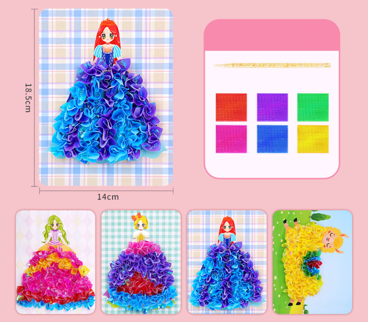 Children's DIY Princess Dress-up Sticker Book, Sticker Art, Educational Toy