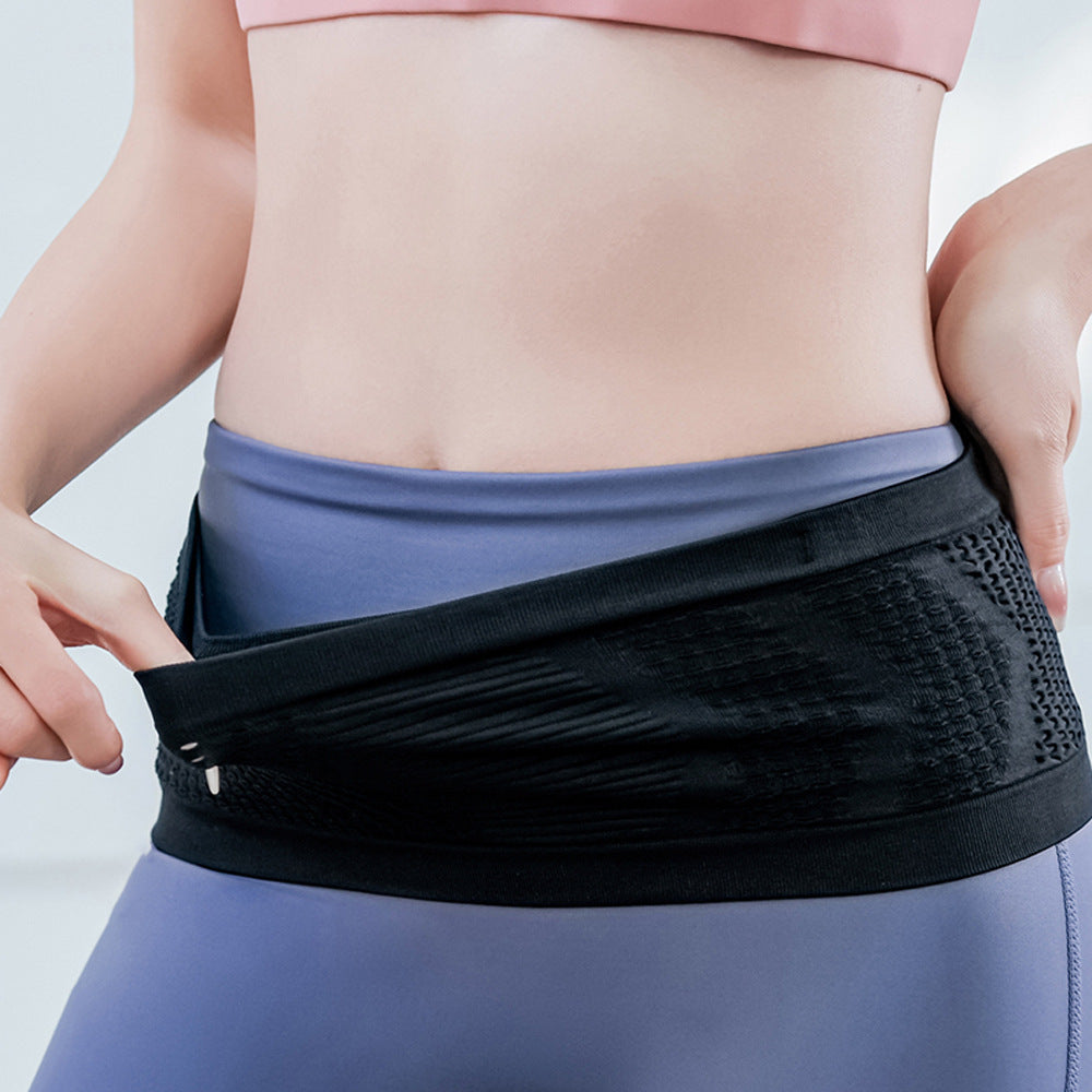 Multifunctional, breathable, concealed knitted hip bag