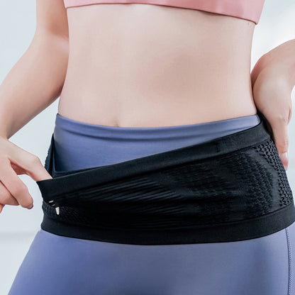 Multifunctional, breathable, concealed knitted hip bag