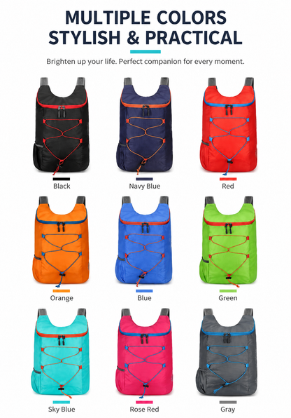 Lightweight Outdoor Backpack – Foldable for Travel, Hiking & Cycling