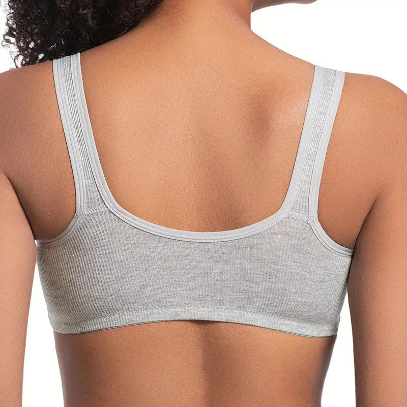 Wireless Front-Closure Push-Up Bra