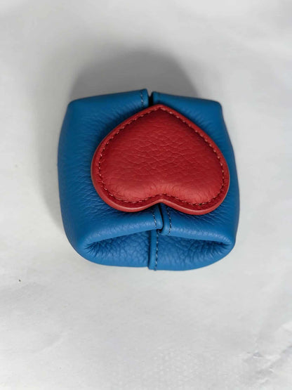 ❤️Sweetheart Mini Leather Pouch – Heart-Shaped & Compact, Jewelry & Coin Organizer, Multi-Purpose Pouch