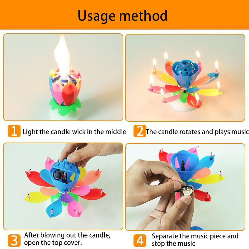 Magic Flower Musical Birthday Candle