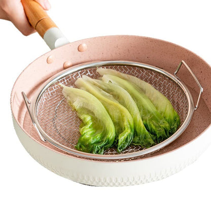 Stainless Steel Oil Strainer Tray – Dual-Handle Design for Easy Lifting