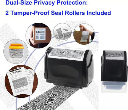 Privacy Protection Security Roller Stamp — Address & Billing Info Blocker