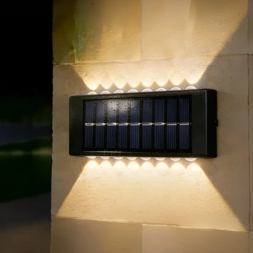 ☀️ Solar Outdoor Wall Light – Wireless, Auto On at Night