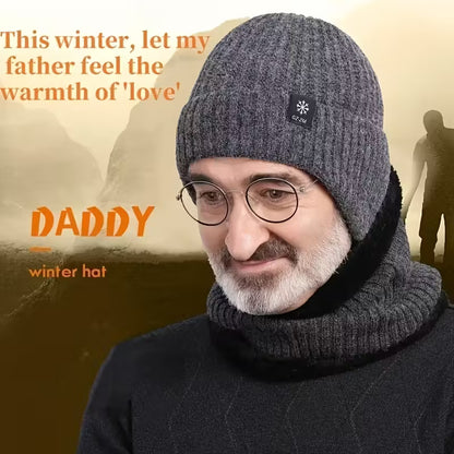 Unisex Winter Warm Knit Hat with Fleece Lining and Ear Protection